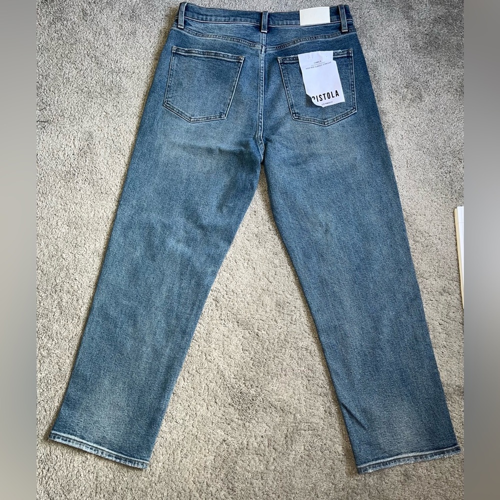 NWT Pistola Charlie High Rise Classic Straight Jean Size 30 - Picture 3 of 7